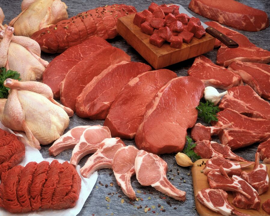 Fleischprodukte bei einer Blutgruppendiät
